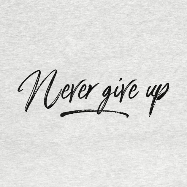 never give up by GMAT